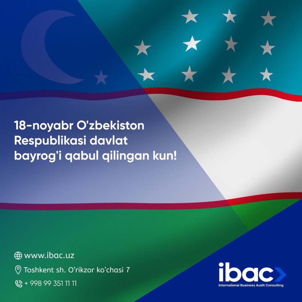 18-noyabr O'zbekiston Respublikasi davlat bayrog'i qabul qilingan kun!